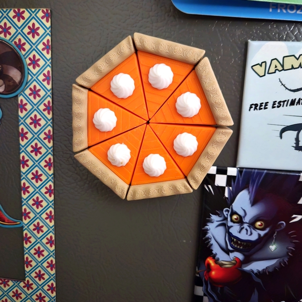 Pumpkin pie magnet set